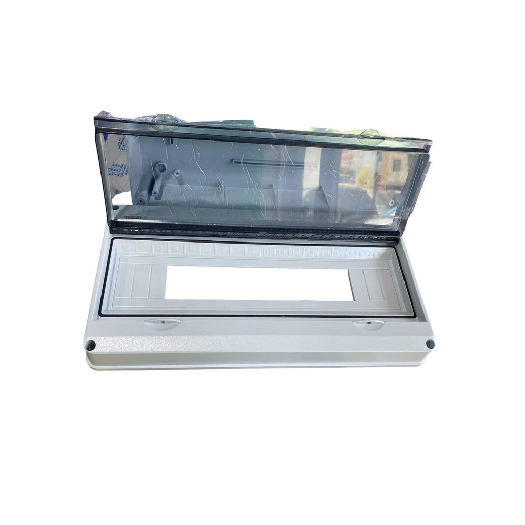 TABLERO DE DISTRIBUCION PLASTICO 18 CIRCUITOS SUPERFICIAL INTEMPERIE RIEL DIN