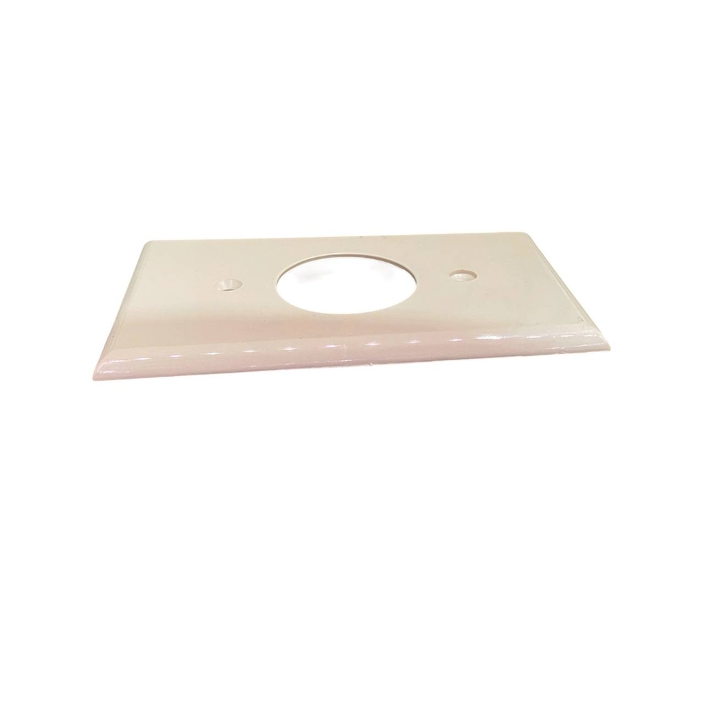 TAPA PLASTICA 3X20 MARFIL HUECO REDONDO
