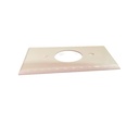 TAPA PLASTICA 3X20 MARFIL HUECO REDONDO