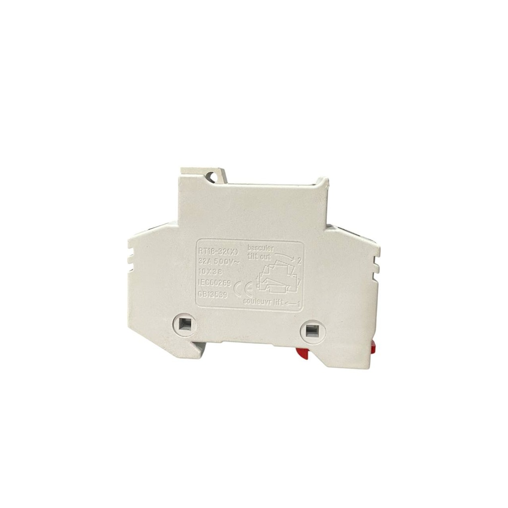 PORTA FUSIBLE + FUSIBLE 32A 10X38 500V 