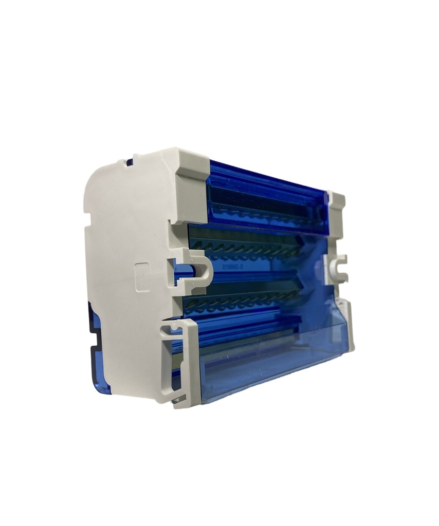 BLOQUE DE DISTRIBUCION 4P 8 MODULOS 125 A 18 KACC 15 CONEXIONES 