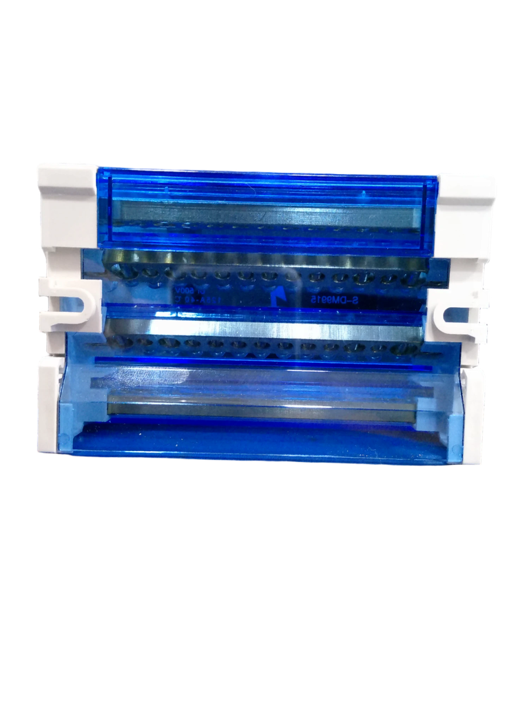 BLOQUE DE DISTRIBUCION 4P 8 MODULOS 125 A 18 KACC 15 CONEXIONES 