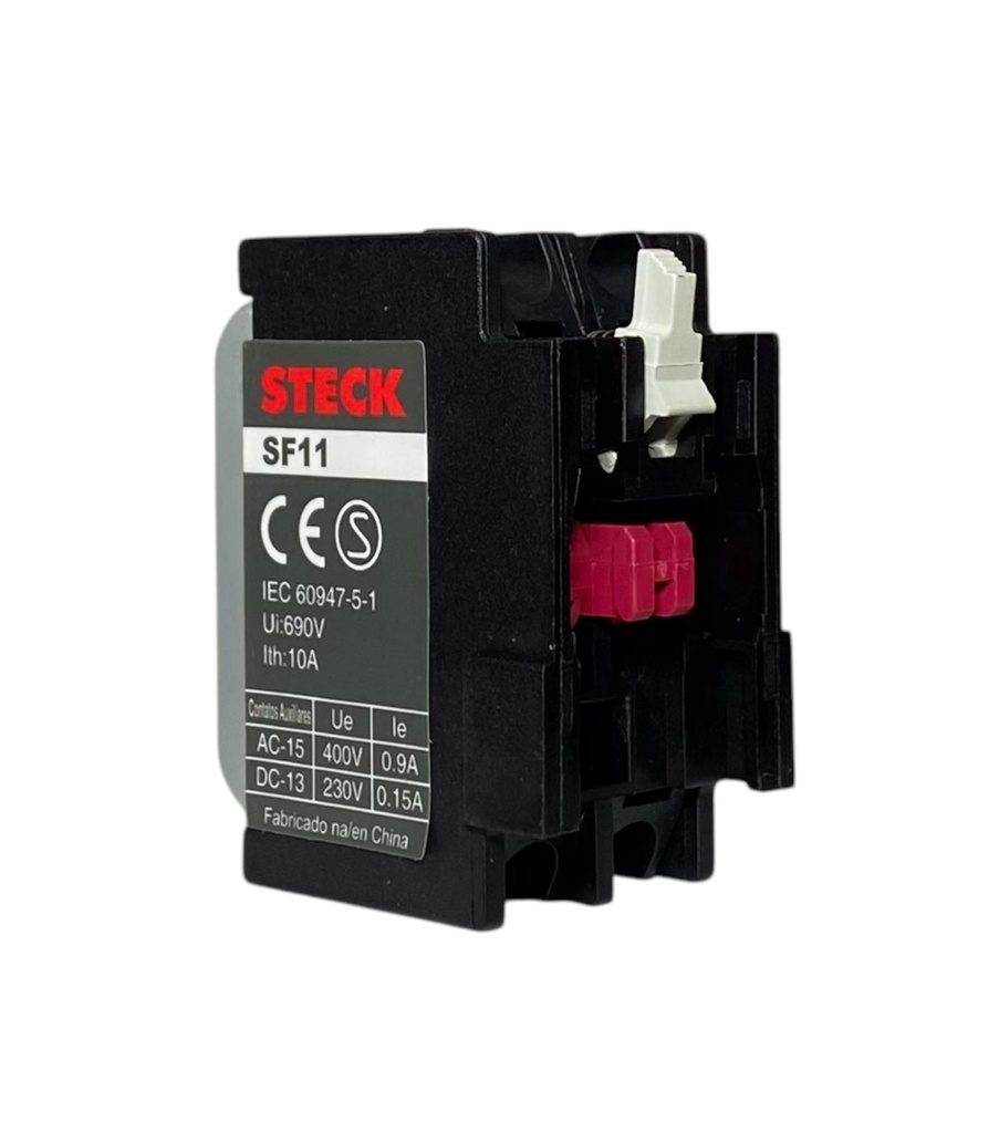 BLOQUE DE CONTACTO AUXILIAR 1NO+1NC MONTAJE FRONTAL PARA CONTACTOR