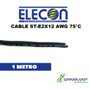 CABLE ST-E 2X12 AWG (3.31mm²) 75°C PVC-PVC CU CLASE B 3P 26H 600V