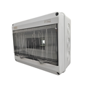 TABLERO DE DISTRIBUCION PLASTICO 12 CIRCUITOS EMPOTRABLE INTEMPERIE RIEL DIN IP65
