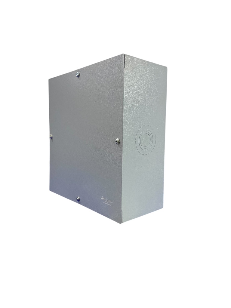 CAJA DE DERIVACION METALICA 250X250X150mm (10X10X6") LISA PINTURA ELECTROSTATICA GRIS INTENCOL