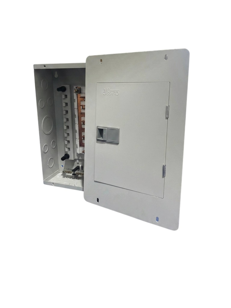 TABLERO RESIDENCIAL 16 CIRCUITOS MONOFASICO EMPOTRABLE C/PUERTA PREPONCHADA Y PINTURA ELECTROSTATICA GRIS 125A