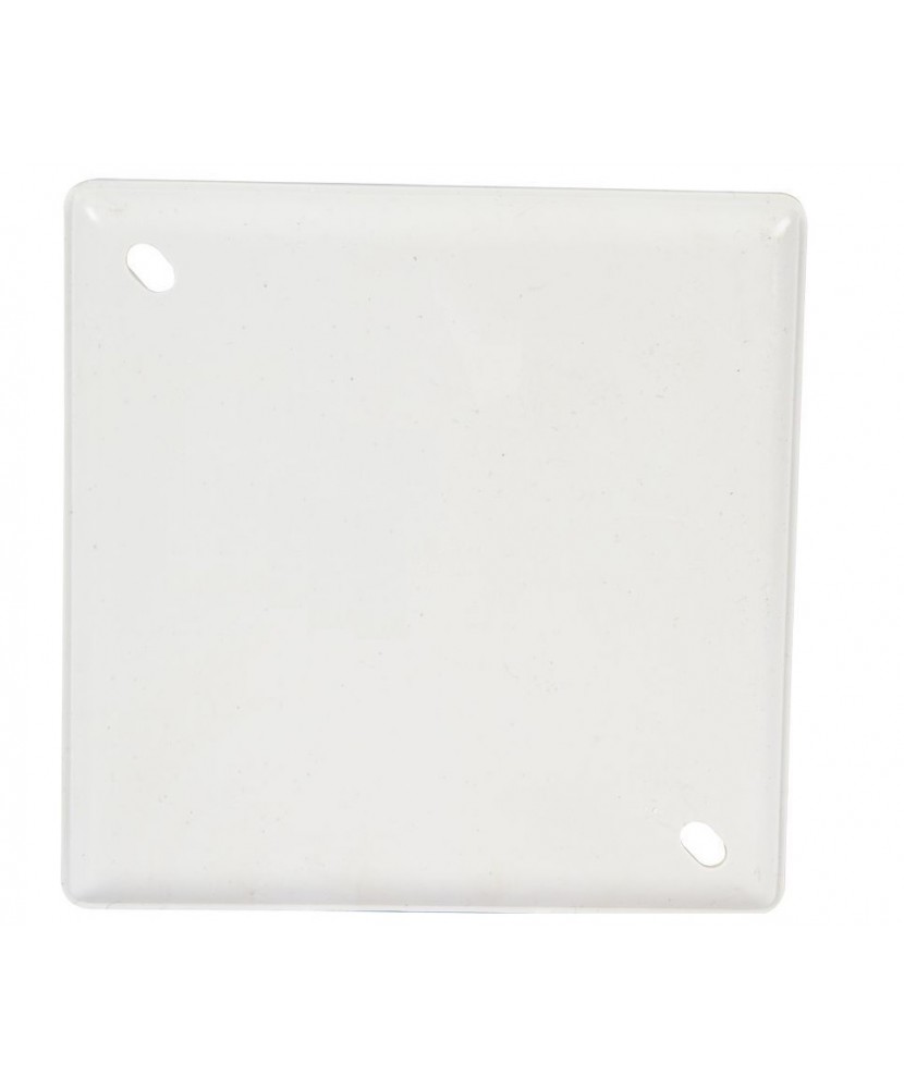TAPA CIEGA PLASTICA CUADRADA 4X4" PVC BLANCA