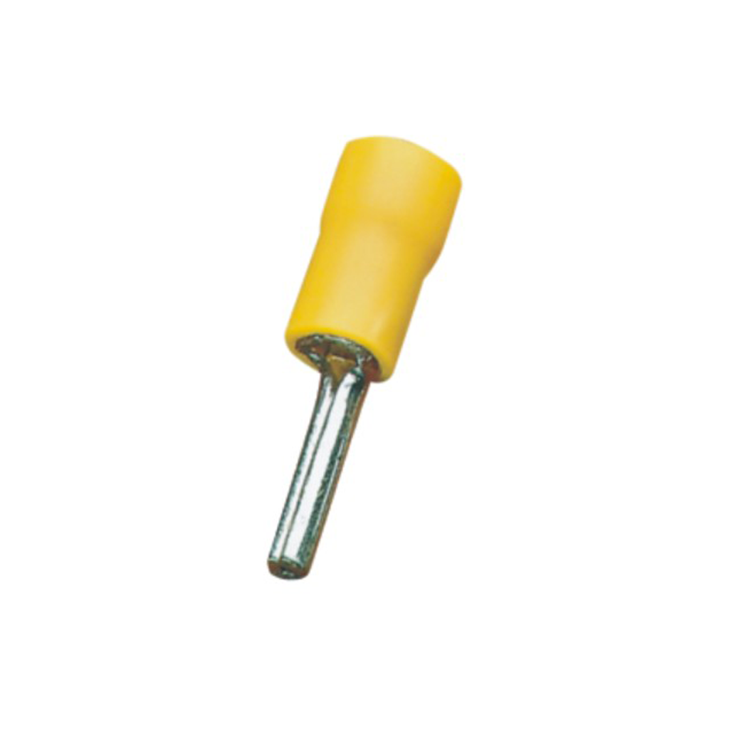 TERMINAL PUNTA SOLIDA AMARILLO P/CABLE 10-12AWG 2,8mm 7/64 plg 