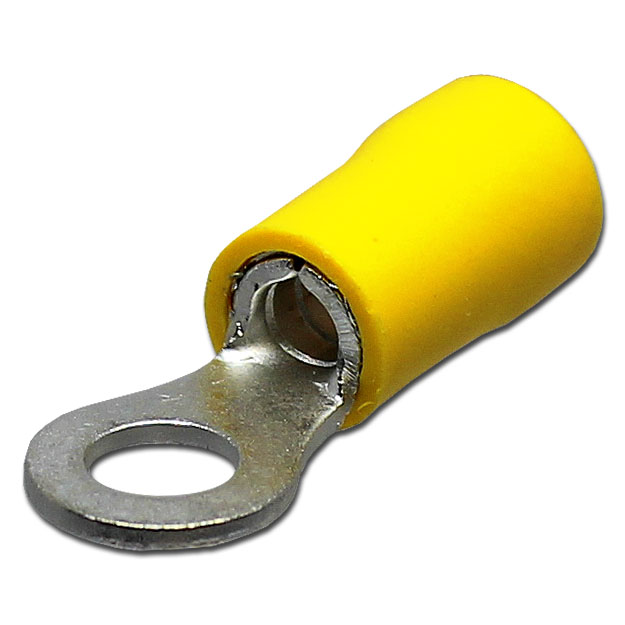 TERMINAL ANILLO AMARILLO P/CABLE 10-12AWG OJAL 3/8" 10mm