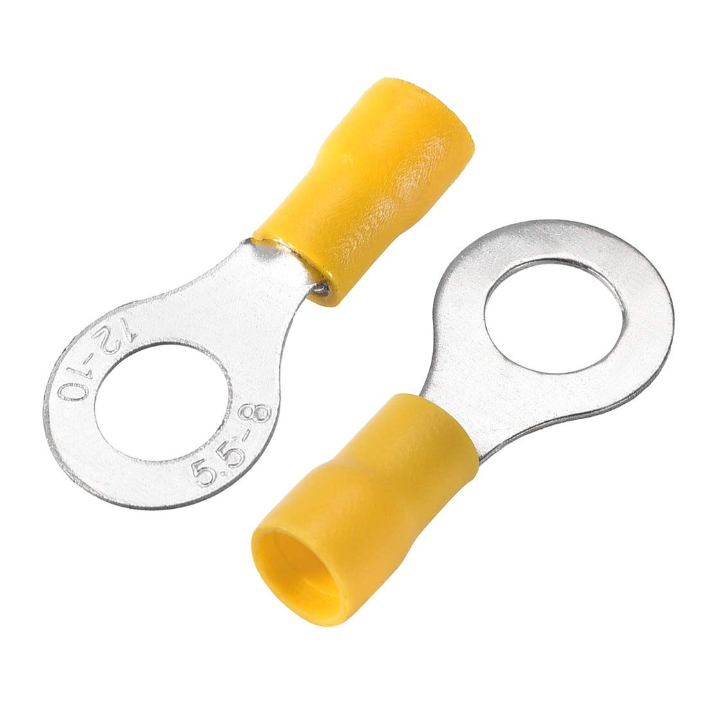 TERMINAL ANILLO AMARILLO P/CABLE 10-12AWG OJAL 5/16" 8.4mm=21/64plg