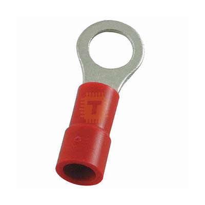 TERMINAL ANILLO ROJO P/CABLE 22-16AWG OJAL 13/64" 5.3MM