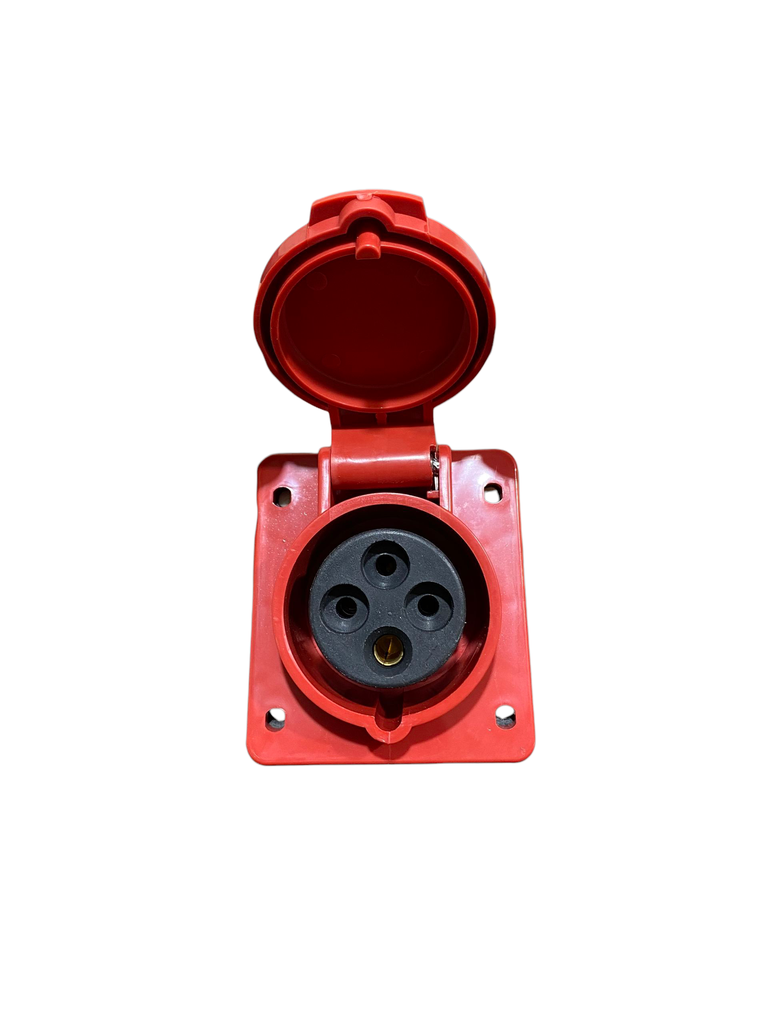 TOMA INDUSTRIAL HEMBRA 4PX16A (3P+T) PARA EMBUTIR 6H 380/415V