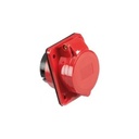 TOMA INDUSTRIAL HEMBRA 4PX16A(3P+T) PARA EMBUTIR 6H 380/415V