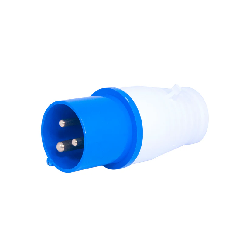 TOMA INDUSTRIAL MACHO 3PX16A (2P+T) 6H 220-250V IP44