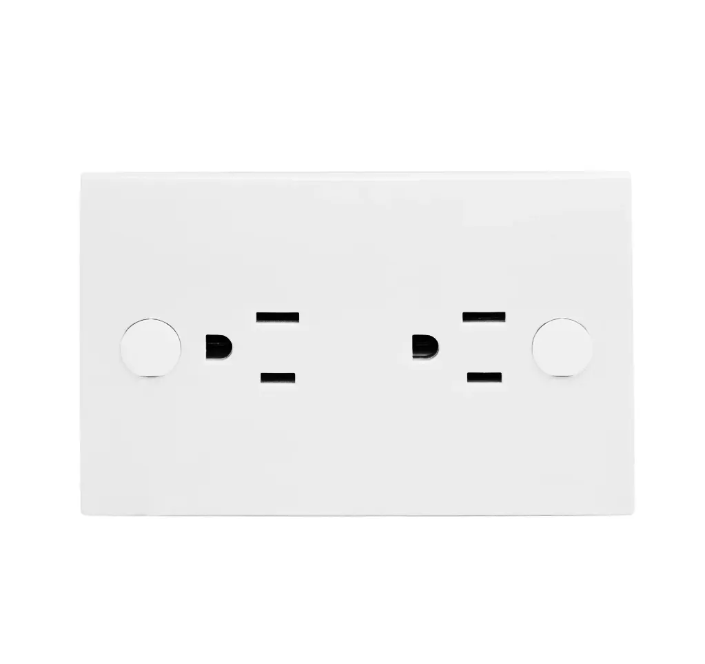 TOMACORRIENTE DOBLE 127 Vca 15 A 2P+T 06064 BLOCK VIMAR