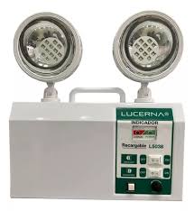 LAMPARA DE EMERGENCIA LED 2,5W RECARGABLE DOBLE FARO 110-120V 150LM/W 6.500°K IP20 