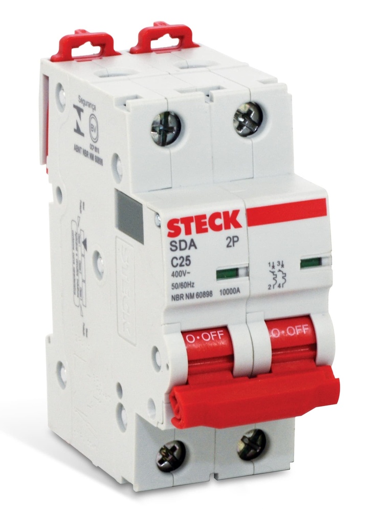 MINI BREAKER 2X25A 10KACC CURVA C 230/400V 50/60HZ