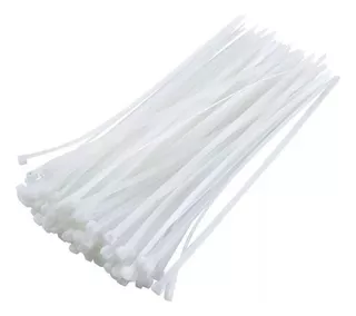 AMARRE-TIRRAJE DE NYLON BLANCO 8X500MM (100 UNIDADES)