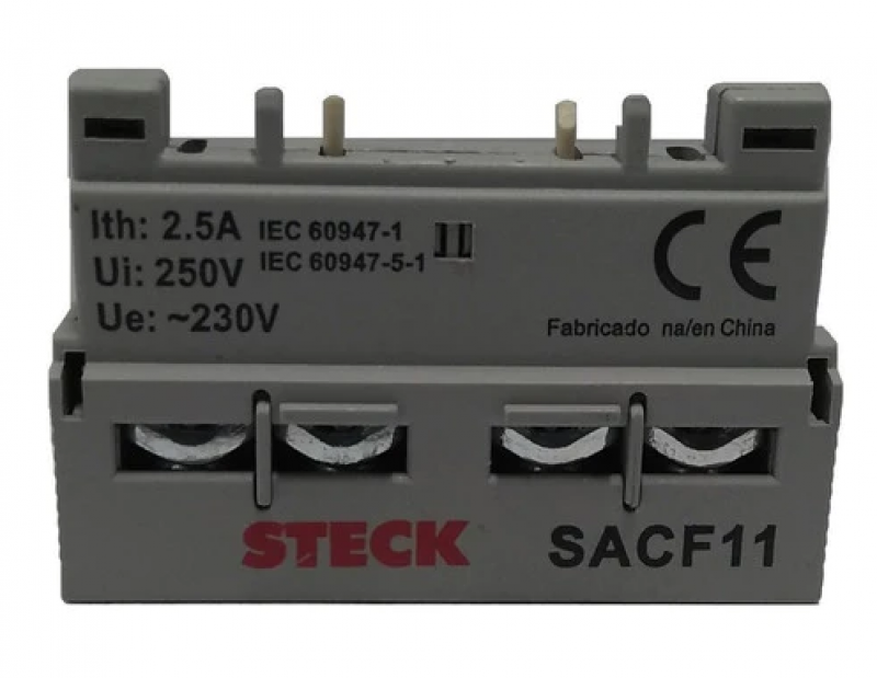 BLOQUE DE CONTACTO AUXILIAR 1NO+1NC MONTAJE FRONTAL GUARDAMOTOR FRAME 25