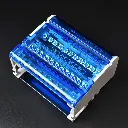 BLOQUE DE DISTRIBUCION 4P 6 MODULOS 125 A 20 KACC 11 CONEXIONES