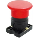 PULSADOR PLASTICO TIPO HONGO PARADA DE EMERGENCIA S/RETENCION 40MM