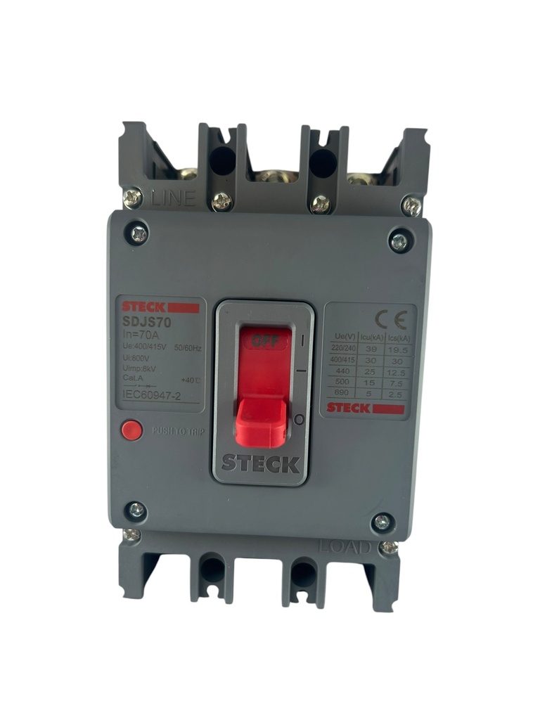 BREAKER 3X70A CAJA MOLDEADA 36KA 220V - 25KA 440V
