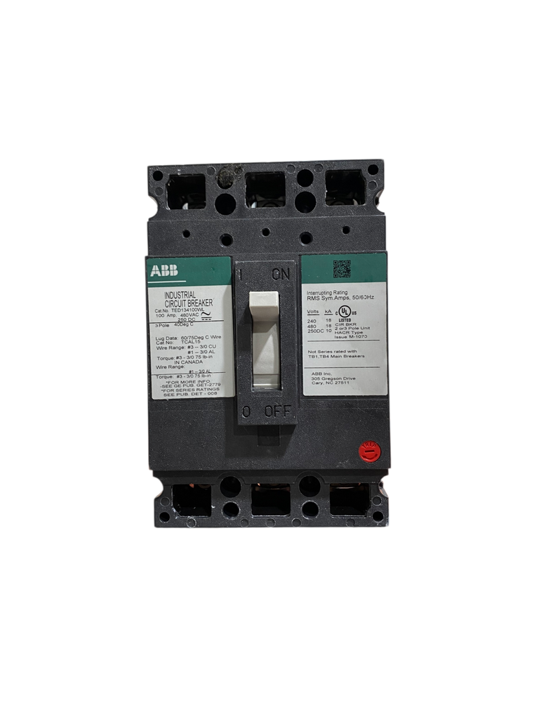 BREAKER 3X100A TED 240/480VAC 18KA - 250VDC 18KA