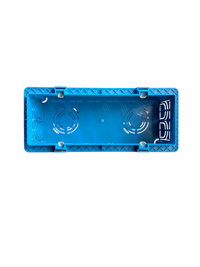 CAJA EMPOTRABLE RECTANGULAR 6-7 MODULOS AZUL V71306 VIMAR