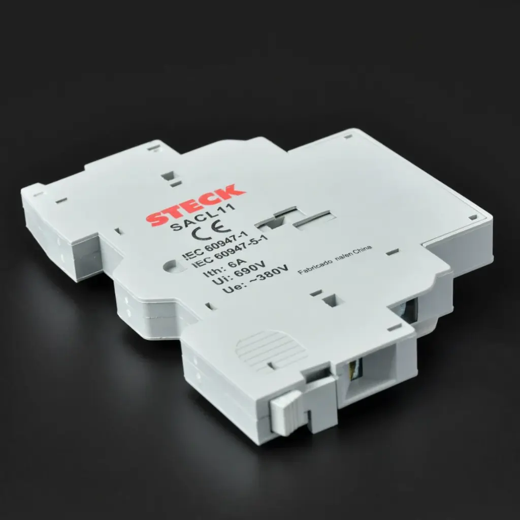 BLOQUE DE CONTACTO AUXILIAR 1NA+1NC MONTAJE LATERAL A LA DERECHA GUARDAMOTOR FRAME 80