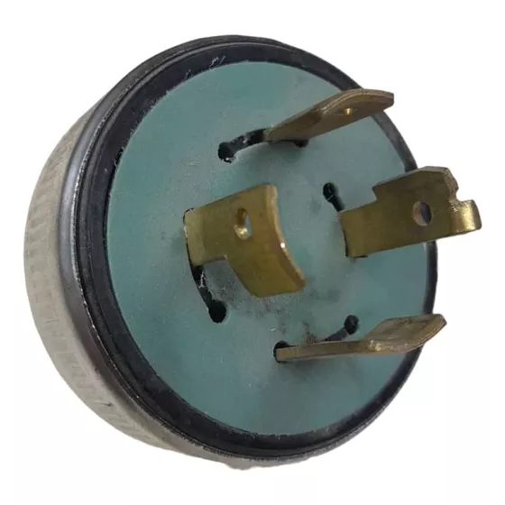 ENCHUFE P/GENERADORES ELECTRICOS MEDIA VUELTA 4P 20A 125V / 250V PINES DE COBRE - RING METAL