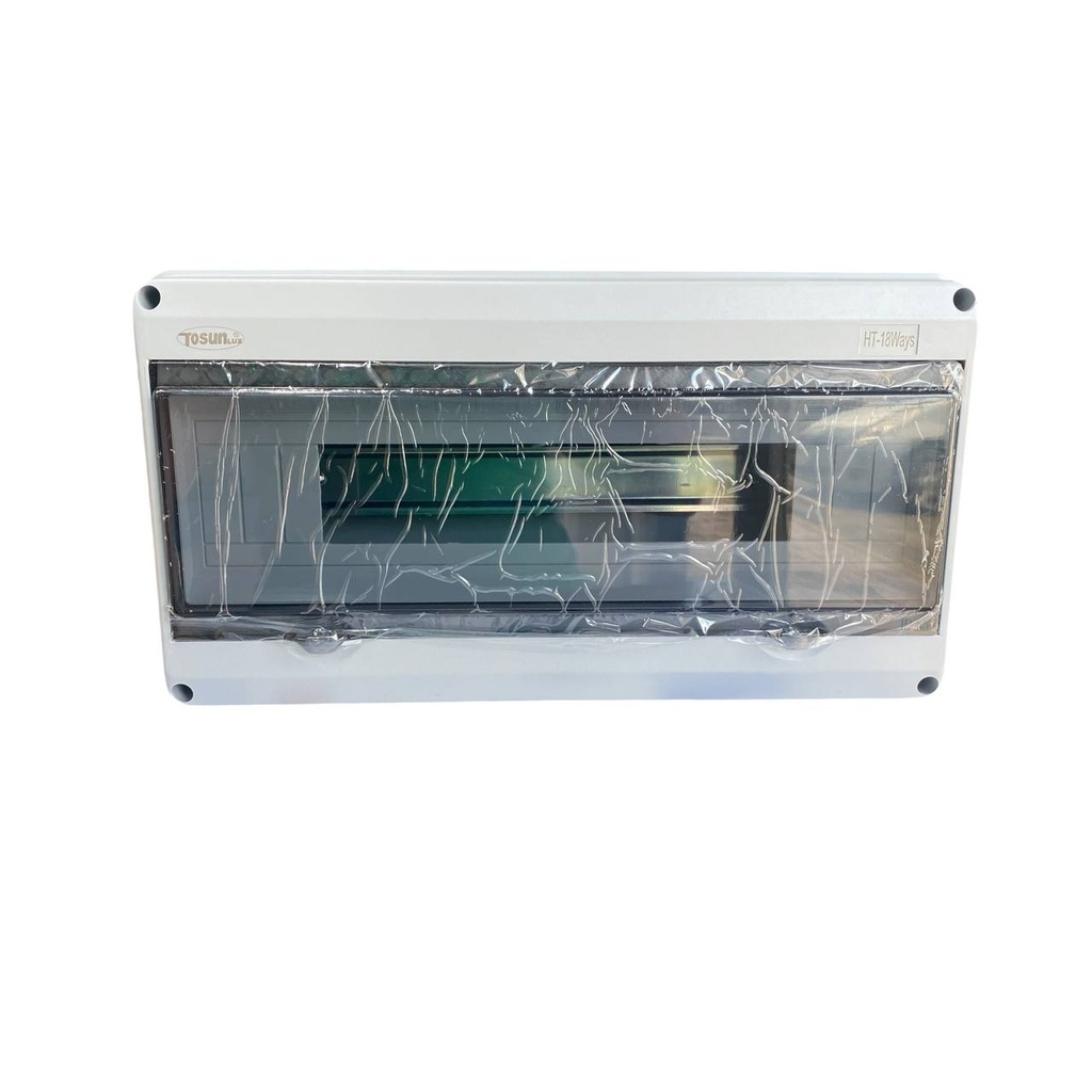 TABLERO DE DISTRIBUCION PLASTICO 18 CIRCUITOS SUPERFICIAL INTEMPERIE RIEL DIN