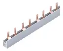 BARRA DE DISTRIBUCION P/BREAKER TERM. 13 CIRCUITOS 2P 100A