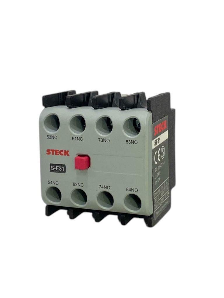 BLOQUE DE CONTACTO AUXILIAR 3NA+1NC MONTAJE FRONTAL PARA CONTACTOR