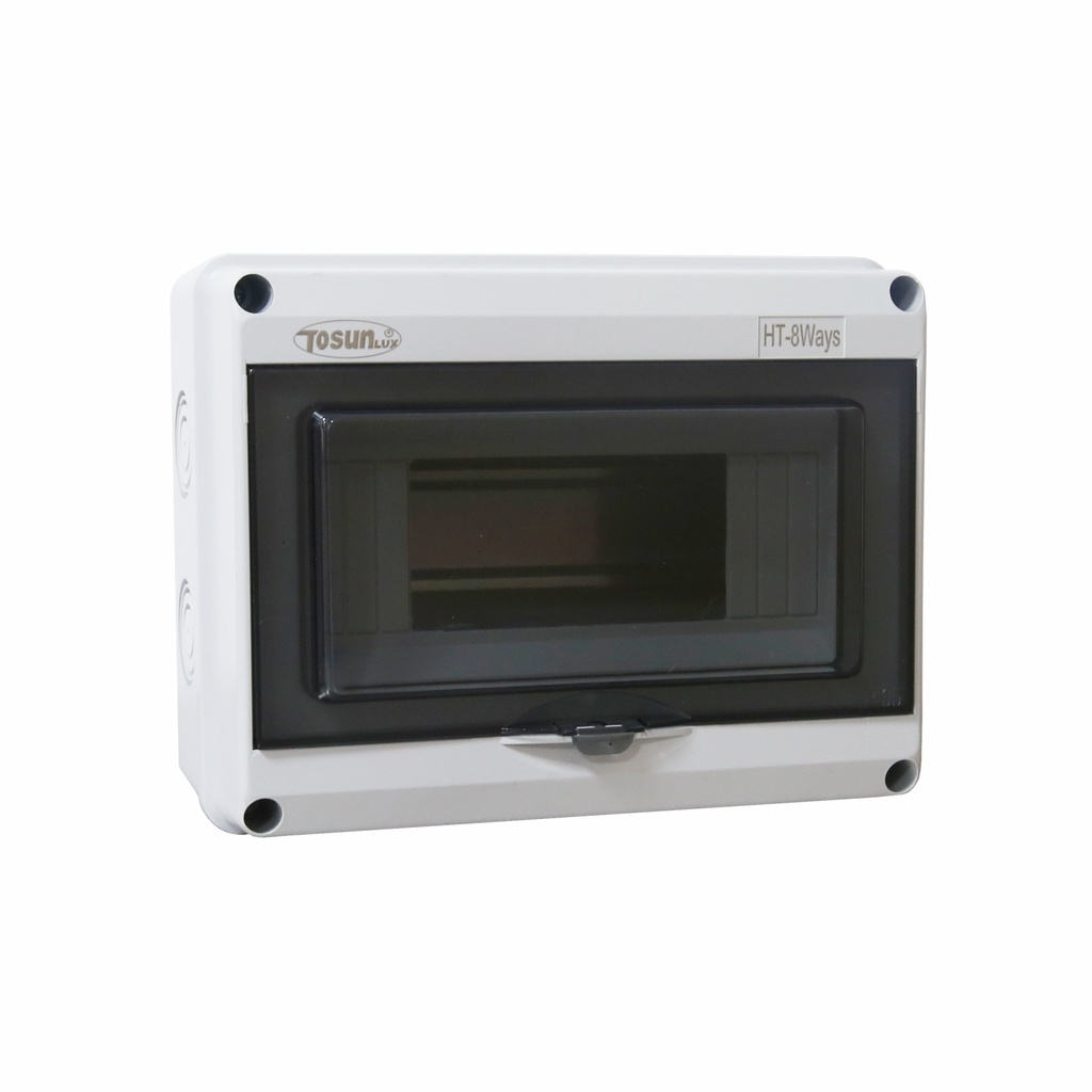 TABLERO DE DISTRIBUCION PLASTICO 8 CIRCUITOS SUPERFICIAL INTEMPERIE RIEL DIN