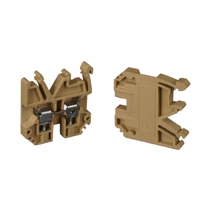 BORNERA 2.5mm RIEL SIMETRICO P/CABLE #14AWG 800V/24A