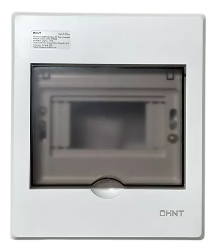 TABLERO DE DISTRIBUCION PLASTICO 6 CIRCUITOS  EMPOTRABLE RIEL DIN