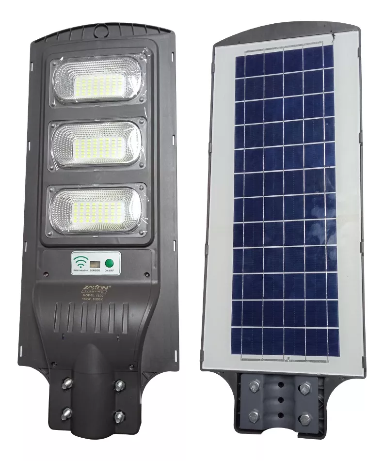 LUMINARIA LED 200W ALUMBRADO PUBLICO PANEL SOLAR CON SENSOR DE MOVIMIENTO