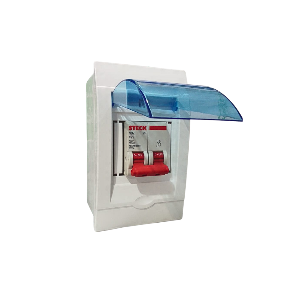 TABLERO DE DISTRIBUCION PLASTICO 2-3 CIRCUITOS RIEL DIN