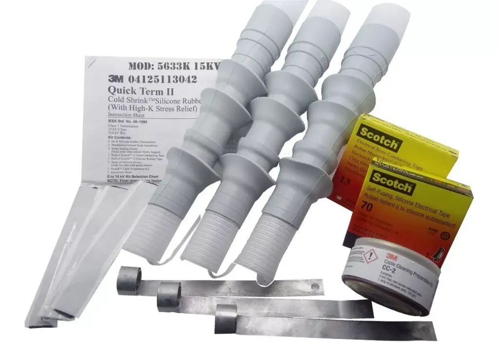 KIT DE COPA TERMINAL USO INTERIOR 3M  5624K (5-15Kv) CABLE #2/0-350MCM  KIT DE 3 PZAS