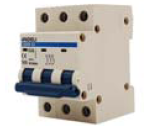 MINI BREAKER 3X25A TERMOMAGNETICO SERIE DZ49-63 3P 25A C CURVE ANDELI