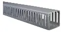 CANALETA RANURADA 25X25mm x 2m C/TAPA PVC  GRIS