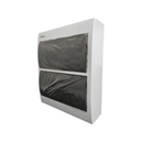 TABLERO DE DISTRIBUCION PLASTICO 24 CIRCUITOS SUPERFICIAL INTERIORES RIEL DIN BLANCO