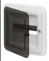 TABLERO DE DISTRIBUCION PLASTICO 8 CIRCUITOS EMPOTRABLE GRIS HUMO