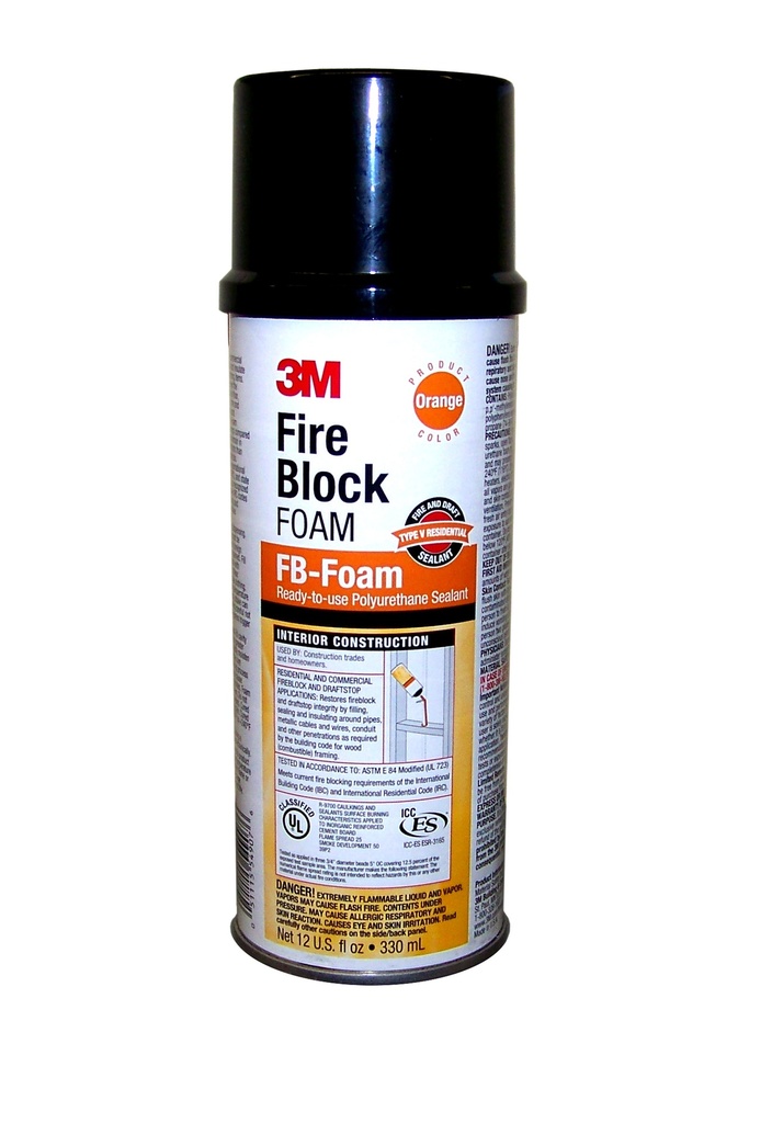 ESPUMA EXPANSIVA ANTI-FUEGO FB-FOAM NARANJA 12OZ 3M