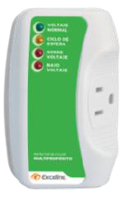 PROTECTOR MULTIPROPOSITO CONTRA ALTO Y BAJO VOLTAJE 120V EXCELINE