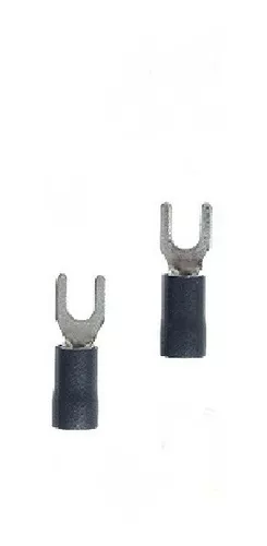 TERMINAL HORQUILLA NEGRO P/CABLE 14-12AWG 1/4"  6.5MM
