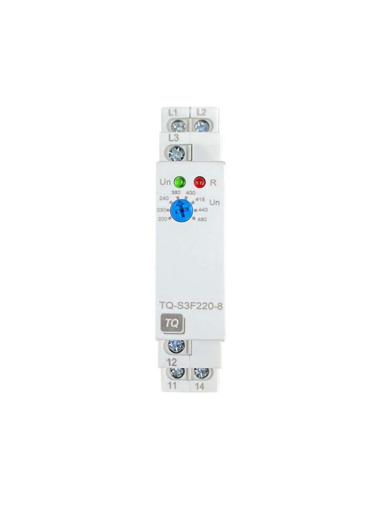 SUPERVISOR DE VOLTAJE TRIFASICO MULTIVOLTAJE (220-240-440-460V) RECONEXION 10 seg SPDT