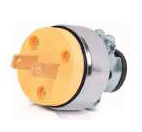 ENCHUFE MACHO 2 PATAS BRONCE Y PLASTICO LD-661 ILUM-VEN
