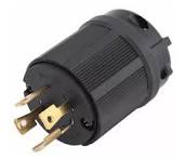 ENCHUFE P/GENERADORES ELECTRICOS 4P 30A 125V / 250V PINES DE COBRE